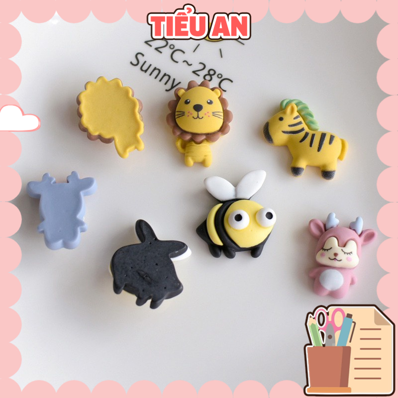 Charm (C161) slime/ Dụng Cụ Charm Trang Trí [Ko Keo &amp; Nút] Hình Động vật
