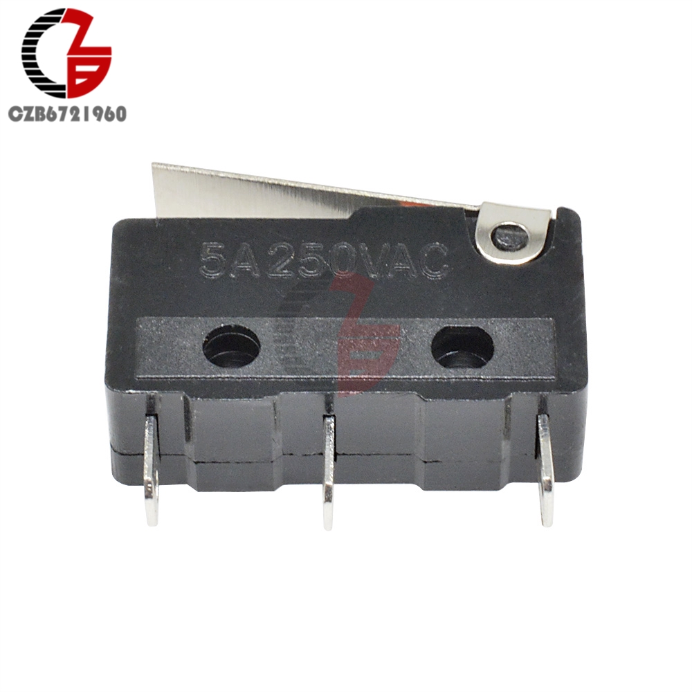 10Pcs KW11-3Z 5A 250V Microswitch 3Pin Tact Switch Buckle Micro Switch Sensitive Switch for Household Appliances