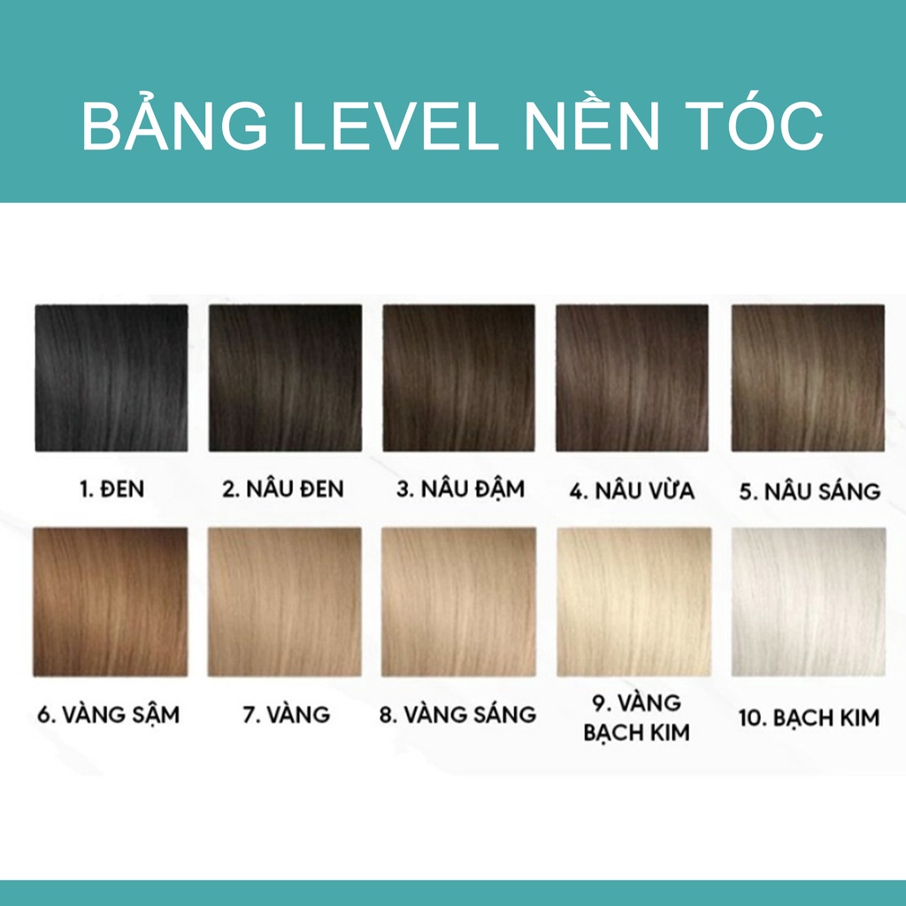 Kem Nhuộm Tóc Nâu Hồng Rose Gold - Nhuộm Nền Tóc Nâu Vàng Level 6,7,8