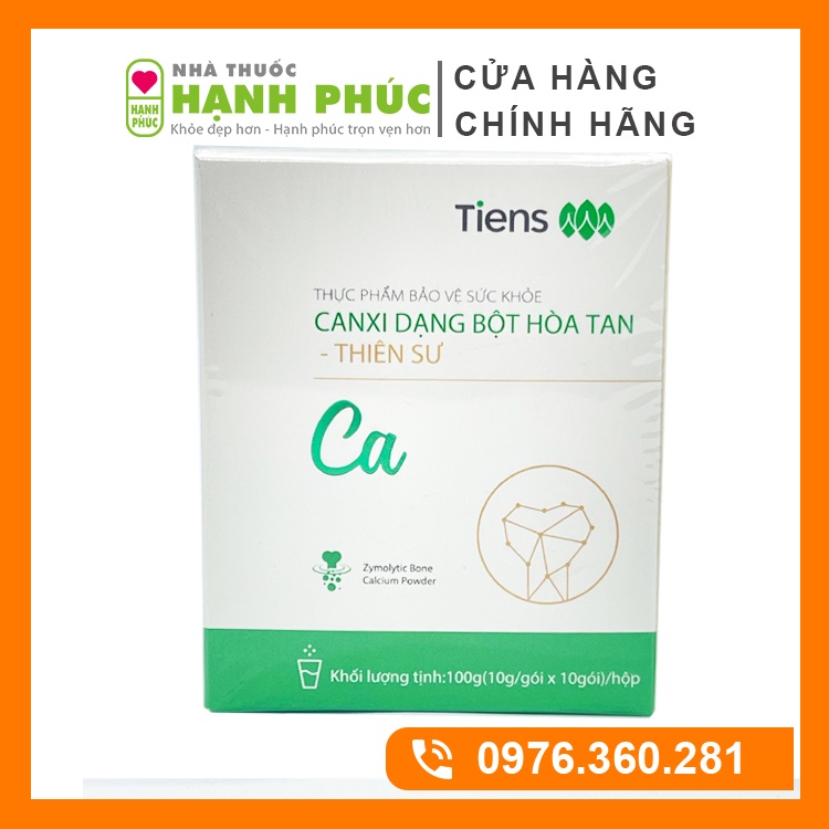 Canxi Thiên Sư Dạng Bột Hòa Tan (Hộp 10 gói) - Canxi Thiên Sư Người Lớn