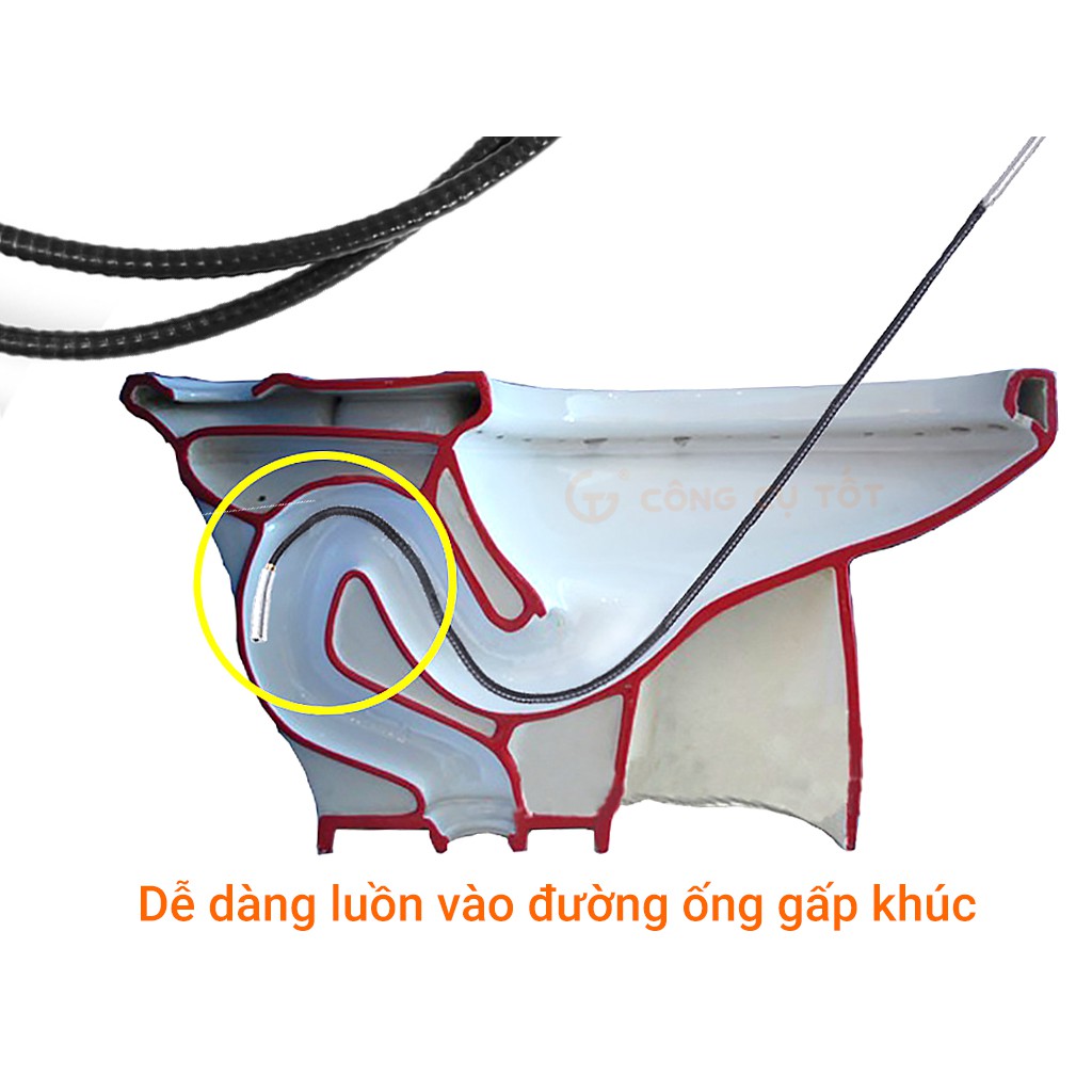 Dây gắp rác thông cống