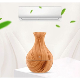(Tặng kèm 3 lọ tinh dầu 117k )Máy Xông Tinh Dầu Hoa Tu Lip  Vân Gỗ Mẫu Mới 2021, Máy khuyếch tán tinh dầu bán chạy số 1
