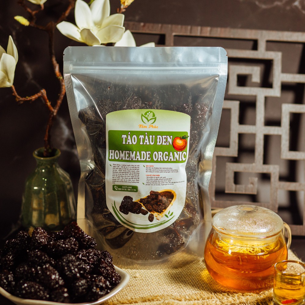 Táo Tàu Đen Bách Hoá Tâm Phúc thơm ngon bổ dưỡng, công nghệ độc quyền Ăn vặt cực tốt cho gia đình 1kg