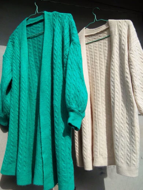 (HÀNG ORDER) Áo Cardigan vặn thừng dáng dài GNCM | BigBuy360 - bigbuy360.vn