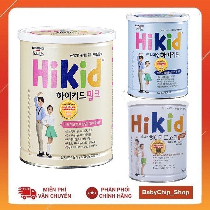 Sữa Bột Hikid Vani, Socola, Premium .....