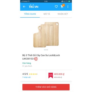 BỘ 3 THỚT GỖ LOCK AND LOCK LWC001S3