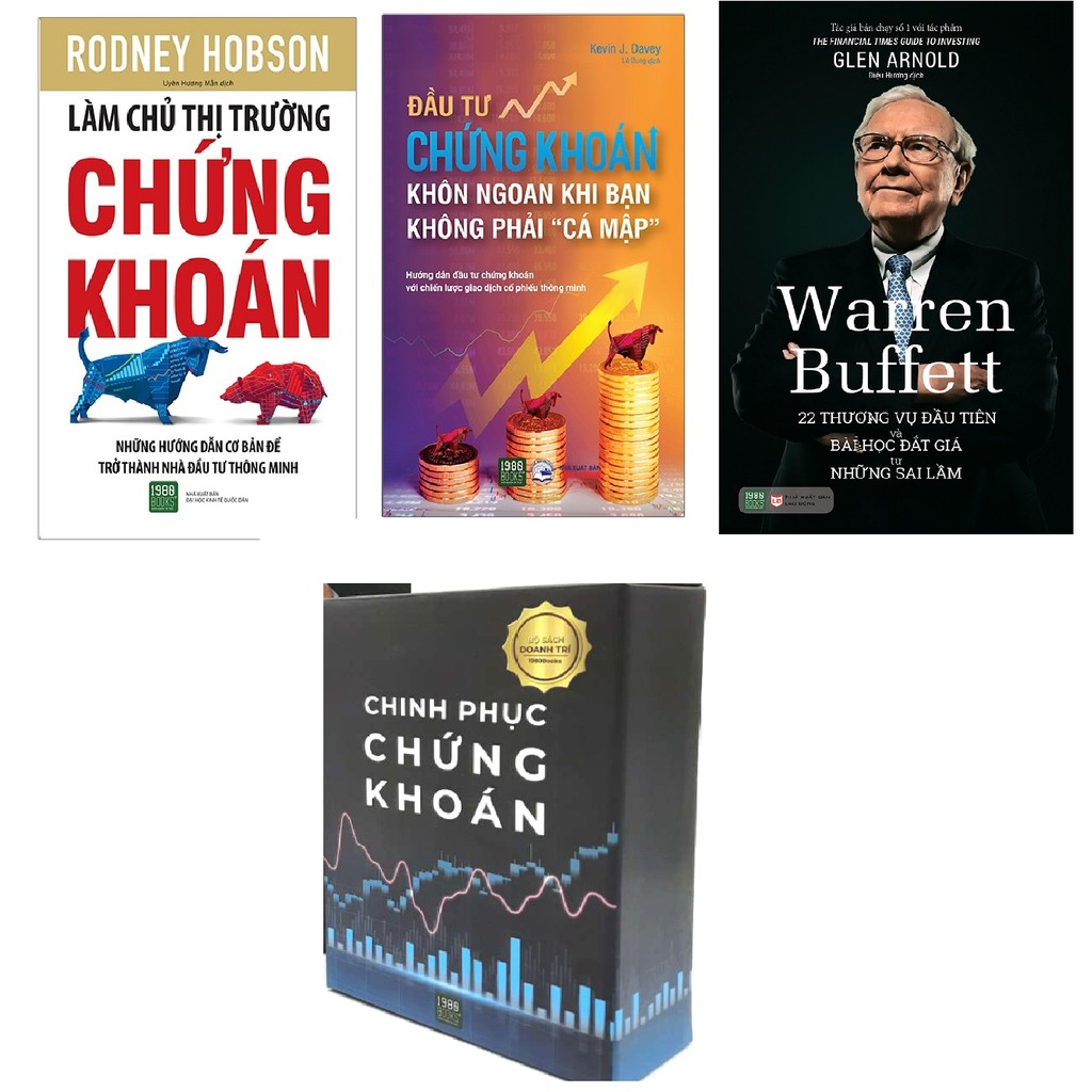 Sách - Hộp sách Đầu Tư Chứng Khoán Khôn Ngoan, Warren Buffett: 22 Thương Vụ, Làm Chủ Thị Trường Chứng Khoán