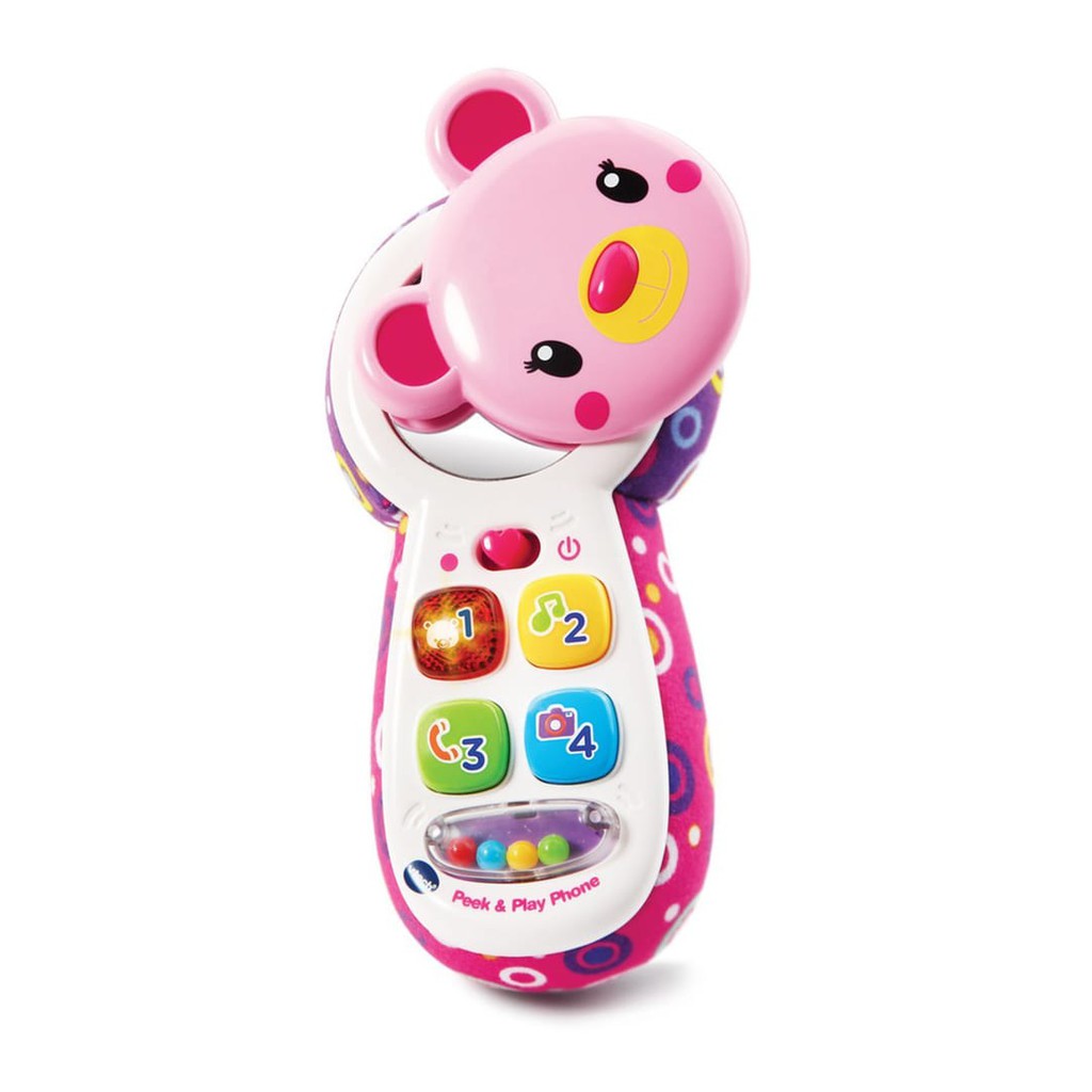 Đồ Chơi Trẻ Em Vtech - 80-502753 Play Phone - Điện Thoại Gấu (Hồng)