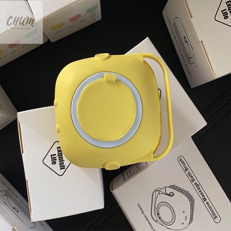 Bàn chải tắm chất liệu silicon tiện lợi 2in1 dùng cực thích E7