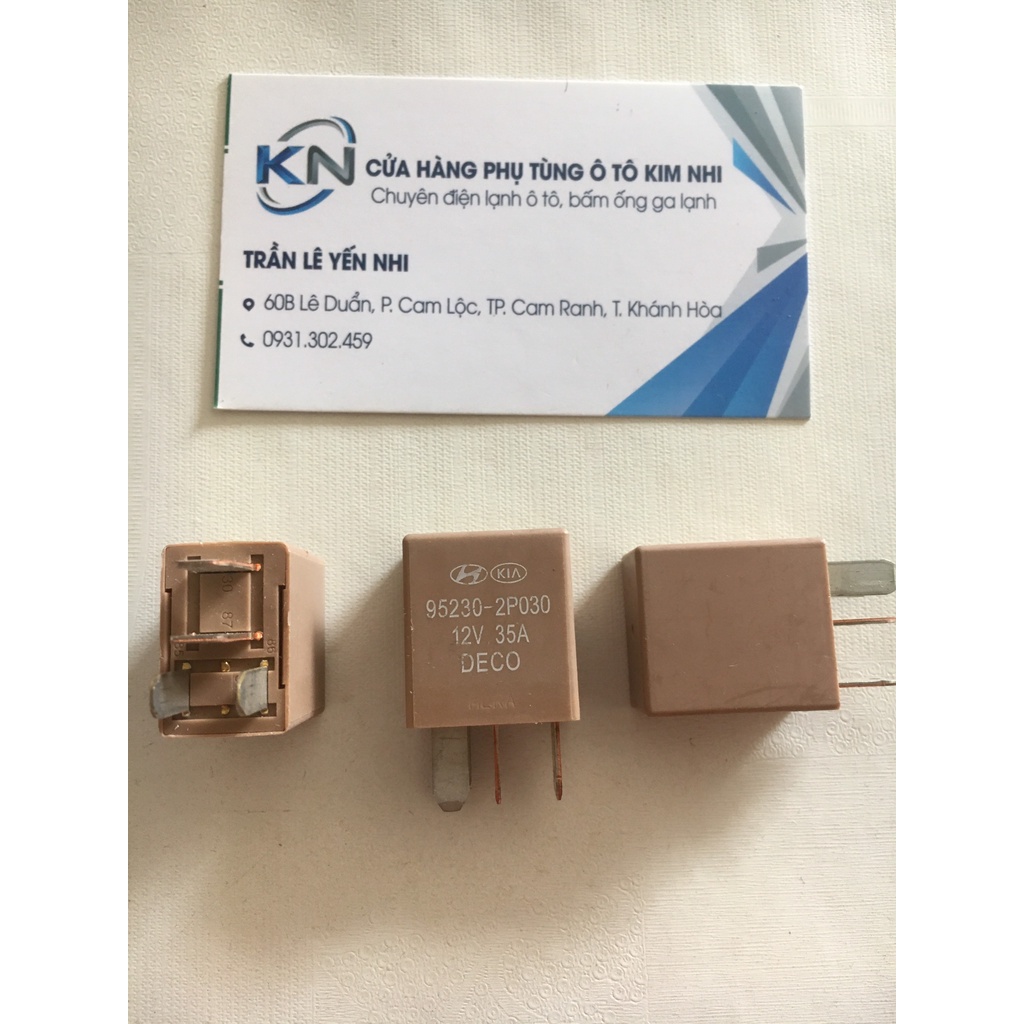 RELAY  KIA 4 CHÂN 12V 35A