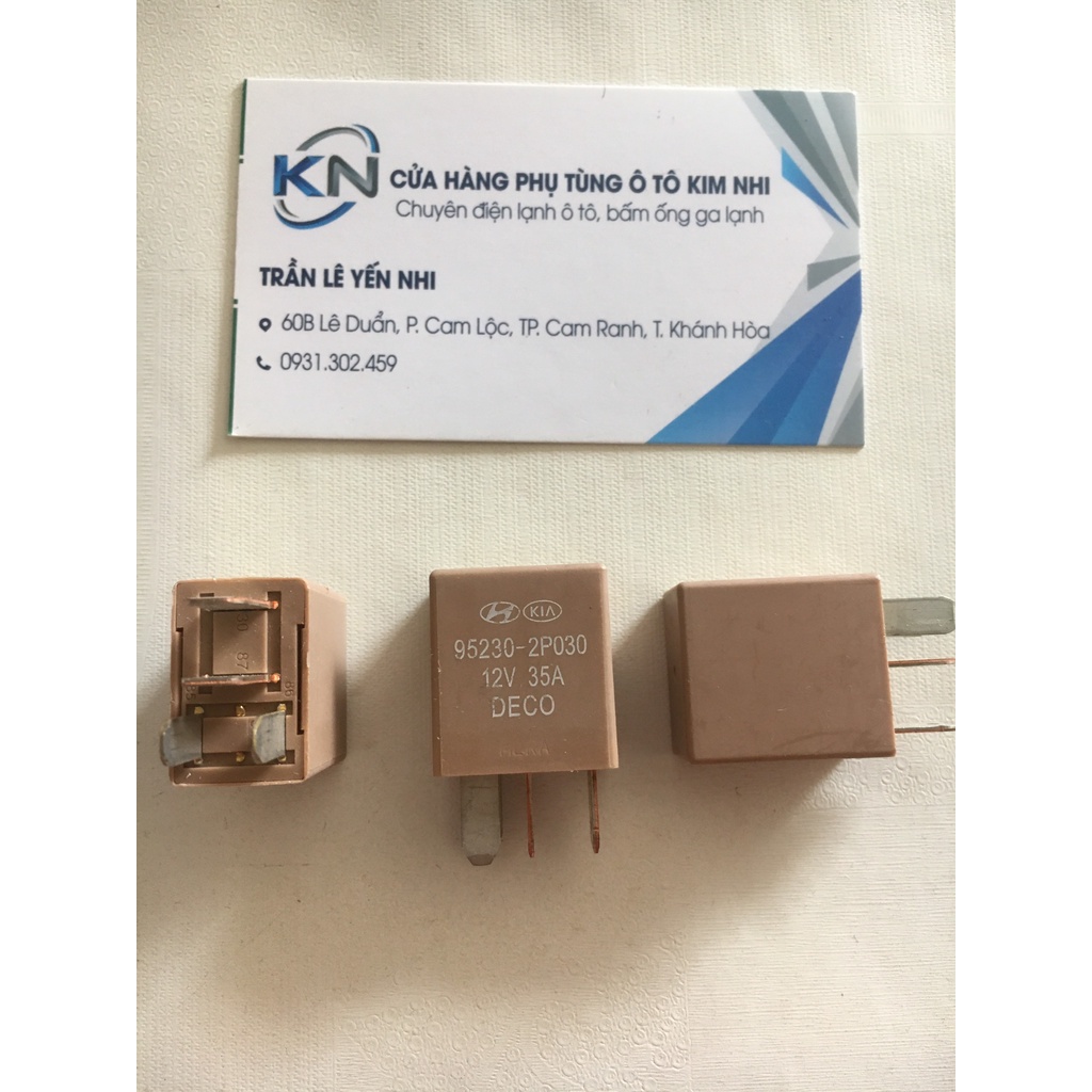 RELAY (ROLE) KIA 4 CHÂN 12V 35A (OMRON HOẶC DECO)