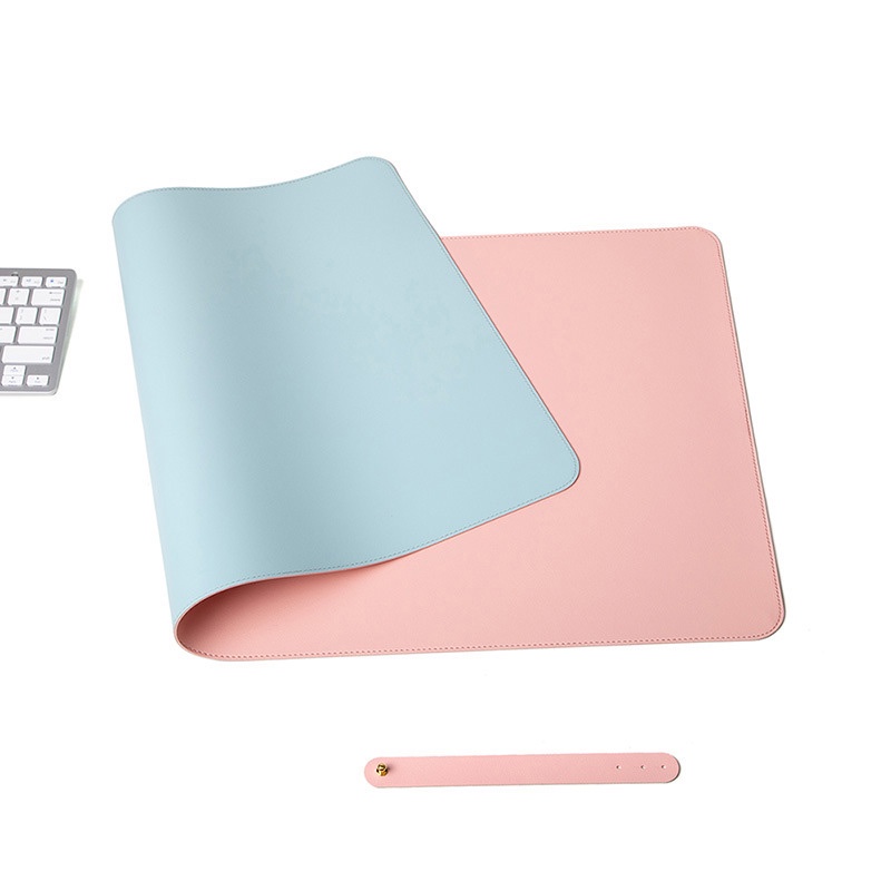 Lót chuột, deskpad bằng da cao cấp 2 mặt (80x40cm) - Thảm trải bàn chống nước, nhiều màu sắc