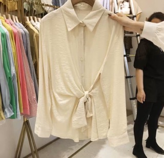 Áo sơ mi nữ buộc vạt