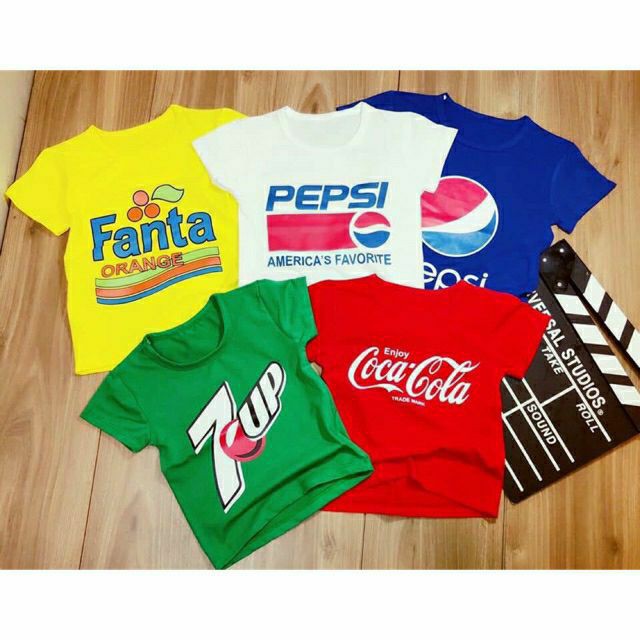 Áo phông cho bé nước ngọt Coca, Pepsi, Fanta, Sevenup