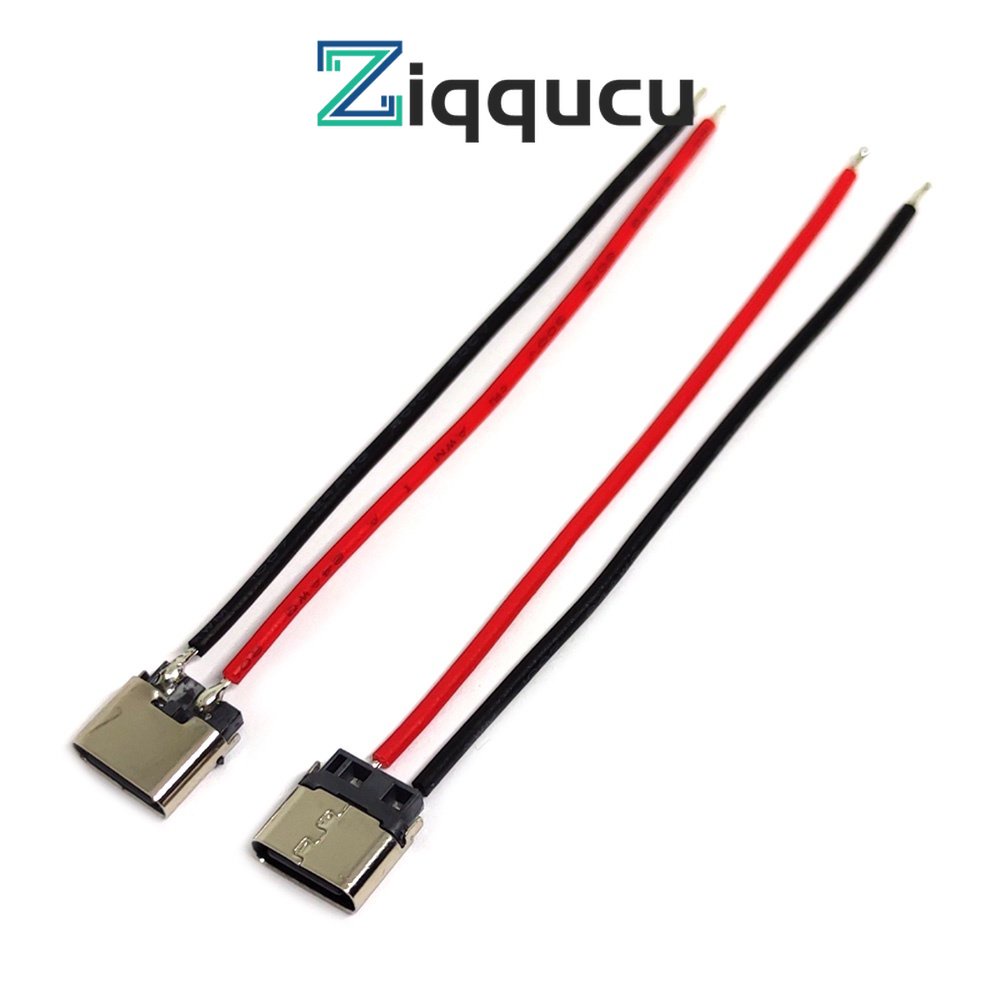 Ổ cắm USB Type C ZIQQUCU 2 chấu có dây cáp thích hợp cho điện thoại di động notebook máy tính bàn