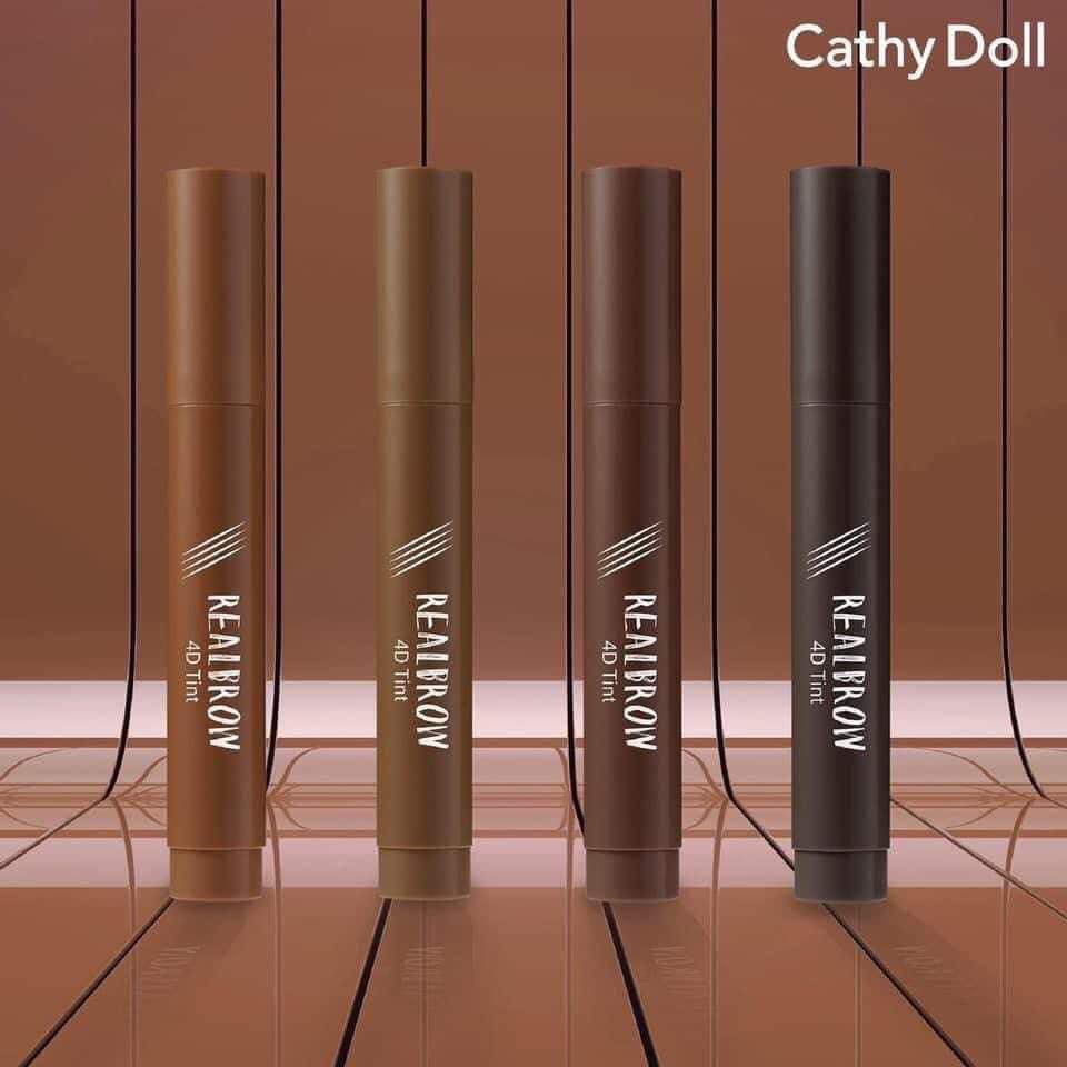 Bút Vẽ Chân Mày Phẩy Sợi Cathy Doll Real Brow 4D Tatoo Tint