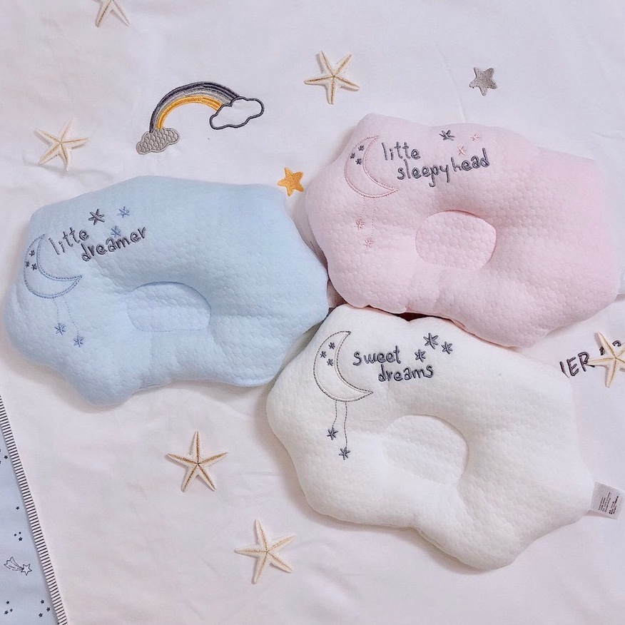 Bộ gối chống méo đầu và ủ cho bé hiệu BeBe Hàn Quốc cao cấp nâng niu từng giấc ngủ Bunakids PN23