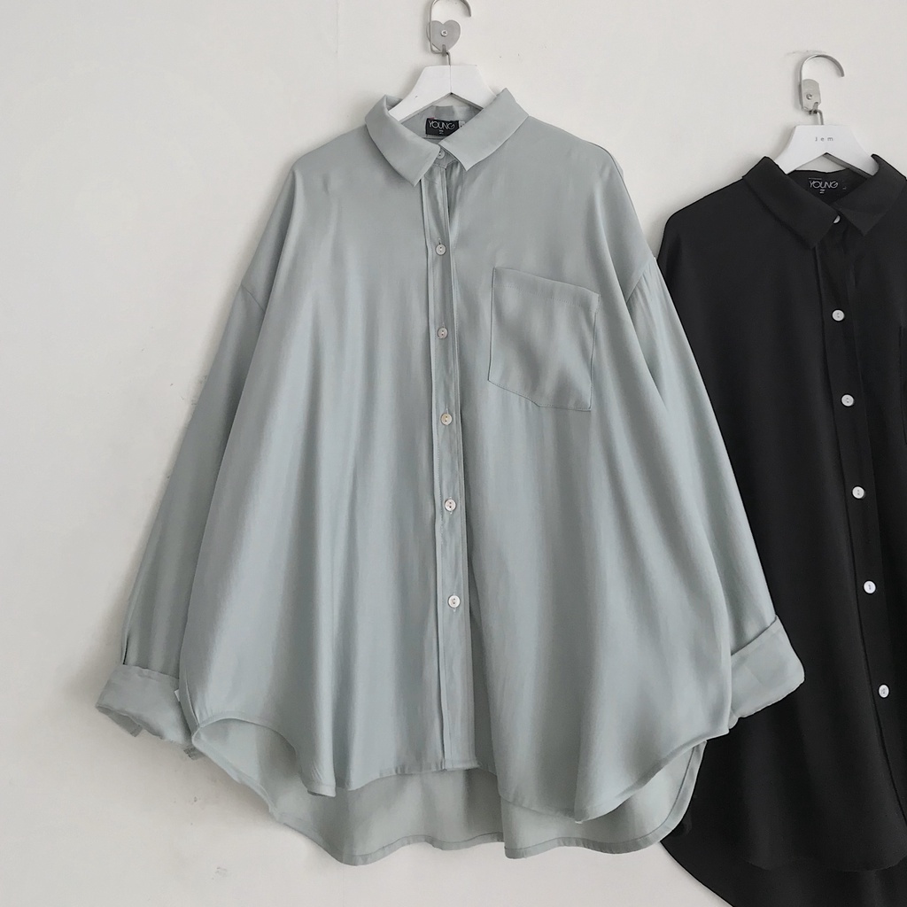 Áo Sơ Mi Nữ Form Rộng Tay Dài JEM CLOSET Nhiều Màu Tone Da ROCES 10385