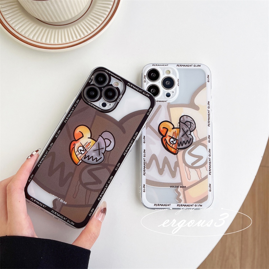 Ốp Điện Thoại Họa Tiết KAWS Thời Trang Cho iPhone 13 12 11 Pro Max X XR XS Max SE 2020 8 7 Plus