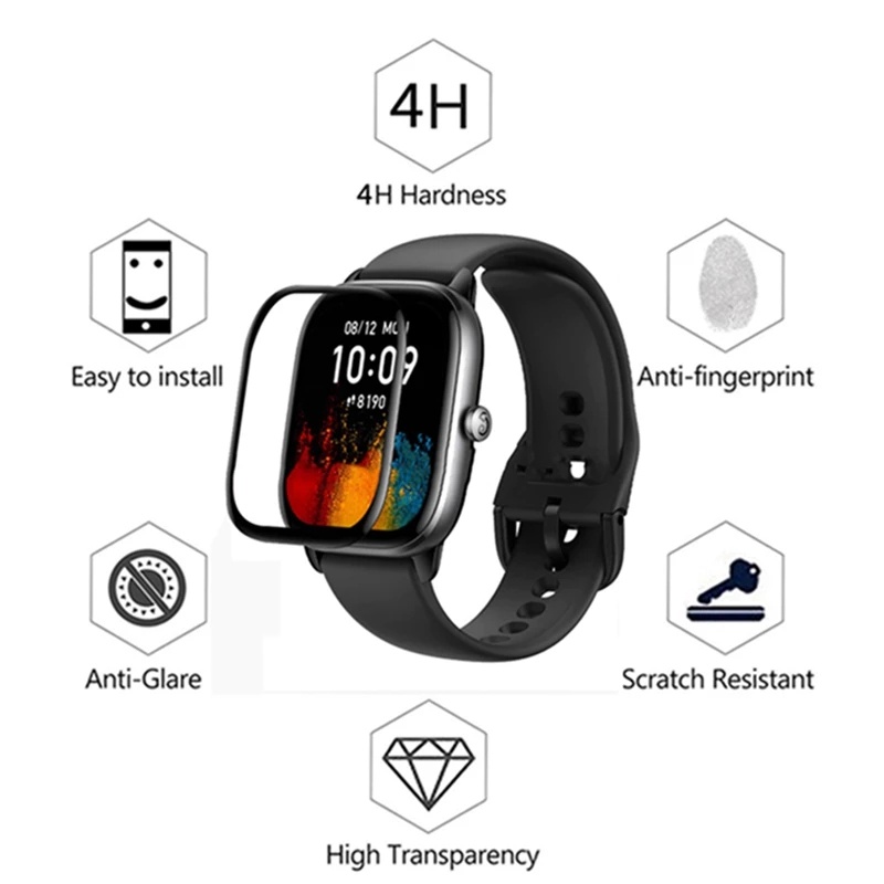 Miếng Dán Bảo Vệ Màn Hình HD 3D PMMA Cho Huami Amazfit GTS 4 Mini