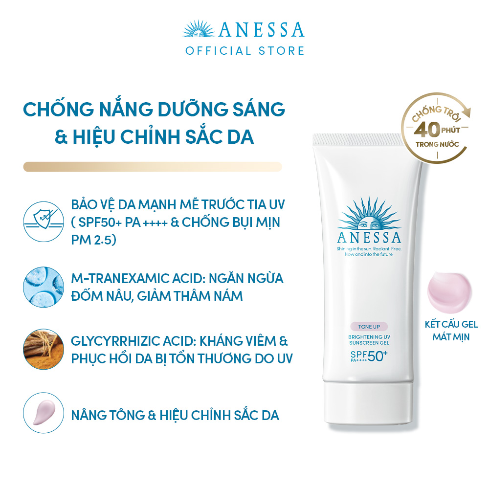 Gel chống nắng dưỡng trắng Anessa Whitening UV Sunscreen Gel 90g_14719 -  Kem chống nắng | TheFaceHolic.com