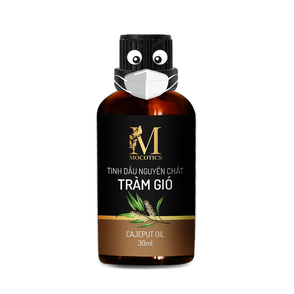 Tinh dầu Tràm Gió Mocotics Chai 30ML | 100% Nguyên Chất | Xông Giải Cảm Cho Mẹ và Bé | Tặng lọ treo tinh dầu treo xe