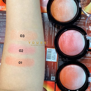 Phấn Má Hồ Có Nhũ Odbo Gradiente Blush
