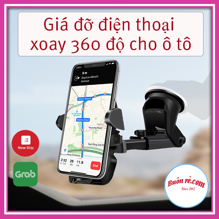 Giá đỡ điện thoại xoay 360 độ cho ô tô an toàn lái xe Buôn Rẻ 01170