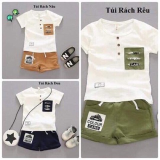 Combo áo sơ mi lụa + bộ