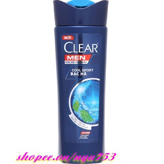 Dầu Gội Đầu Clear Men 170g Sạch Gàu Cool Sport Bạc Hà Chính Hãng.