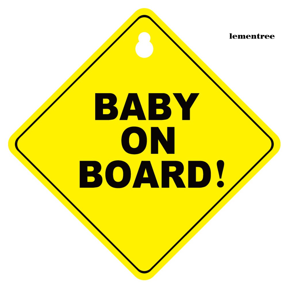 Miếng Dán Cửa Sổ Xe Hơi Cảnh Báo Baby On Board