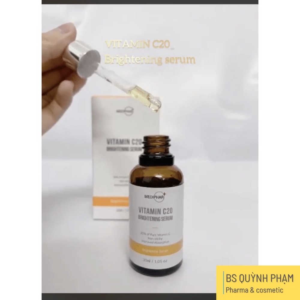 Serum Dưỡng Trắng Sáng Da, Giảm Thâm Nám Sạm Da, Chống Lão Hóa MEDIPHAR+ VITAMIN C 20