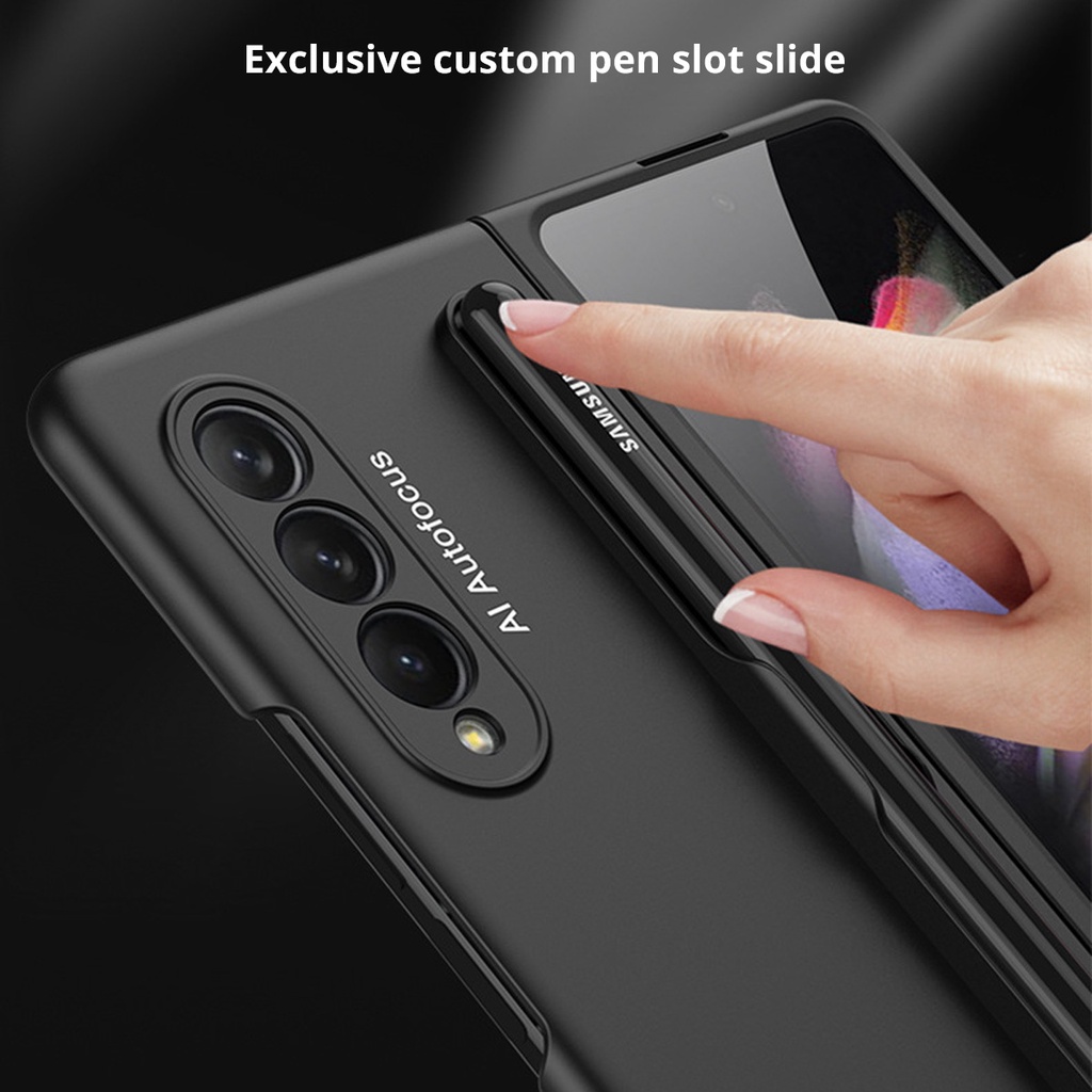 Ốp Điện Thoại Siêu Mỏng Có Ngăn Đựng Bút Cho Samsung Galaxy Z Fold 3 S Galaxy Z Fold3