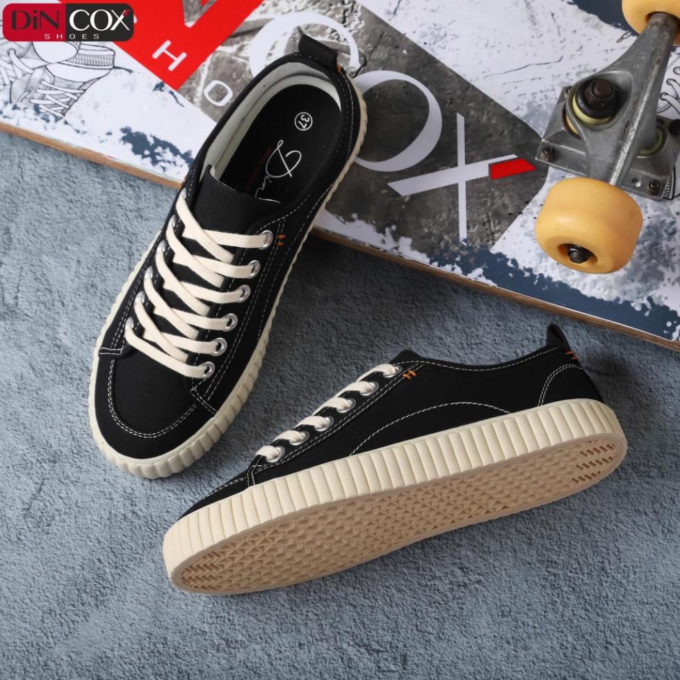 Giày Sneaker Vải Unisex DINCOX D27 Đơn Giản Hiện Đại Black .