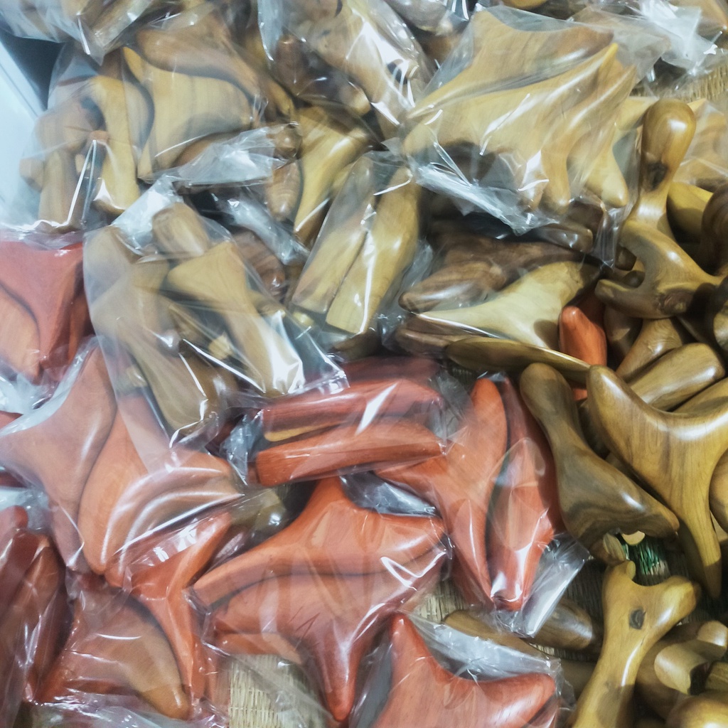 Cây Mát xa ấn huyệt hình thìa bằng Gỗ thơm, Chăm sóc da mặt và toàn thân | Mỹ nghệ phương chi