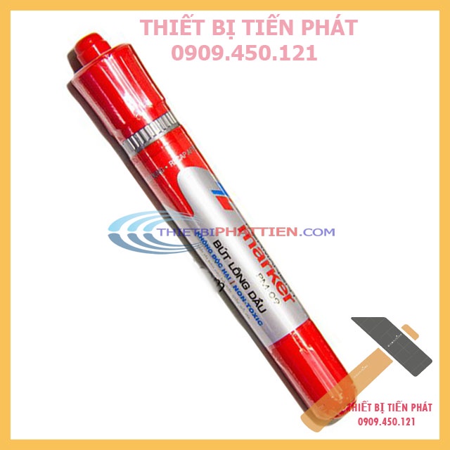 [GIÁ SỈ] Bút Lông Dầu Lớn THIÊN LONG PM-09 Xanh, Đen, Đỏ, 2 Đầu 6mm, 0.8mm Chuyên Ghi Thùng Giấy Carton, Bơm Mực Khi Hết