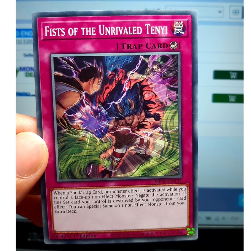 THẺ BÀI YUGIOH Fists of the Unrivaled Tenyi - MP20-EN135 - Common 1st Edition