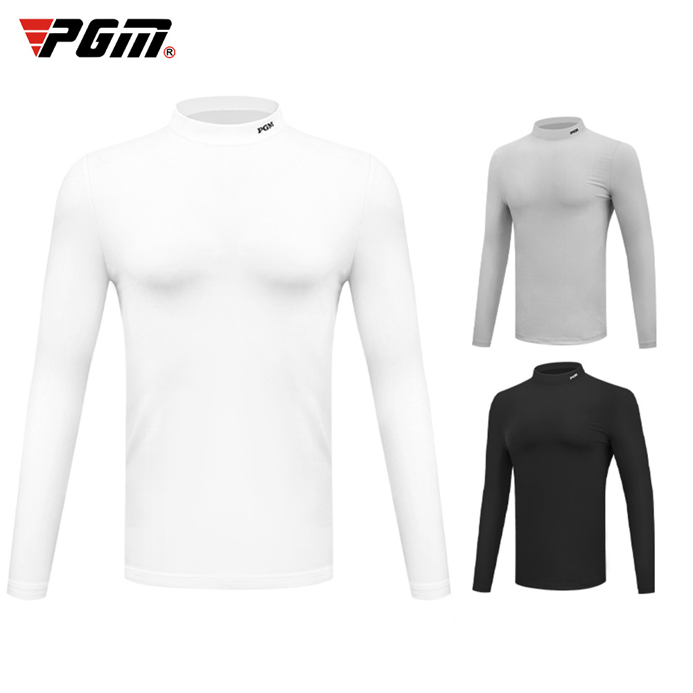 PGM mens thời trang dài tay áo golf áo thun mùa đông cashmere đồ lót golf bóng chuyền dài tay áo polo