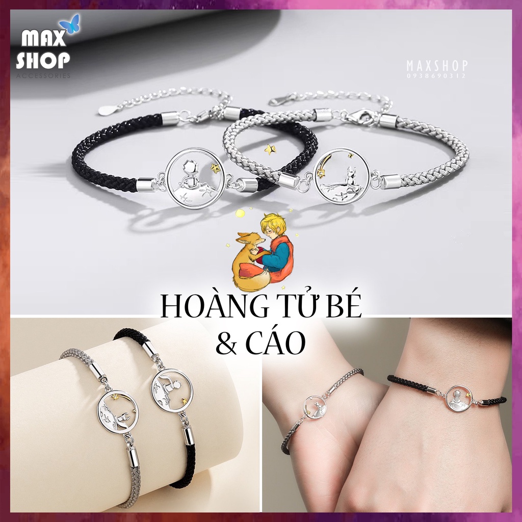 Vòng tay đôi HOÀNG TỬ BÉ &amp; CÁO ý nghĩa với kiểu dáng thời trang cho cặp đôi
