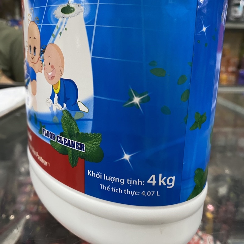 Nước lau sàn NET hương bạc hà can 4kg