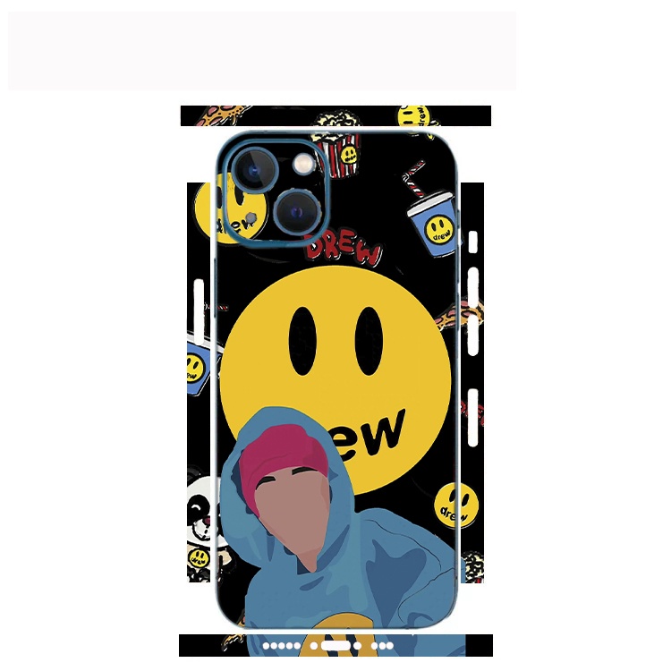 Tấm dán Skin Mặt Sau Drew FULL VIỀN Dành Cho 13prm , 12prm , 11prm , x , xsm , ip11 , ip12 , ip13 - FukiShop