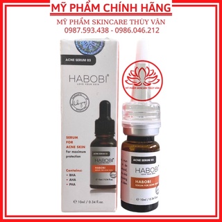 Serum 03 giảm mụn kiềm dầu trắng da sẽ khít lỗ chân lông chính hãng habobi 10ml