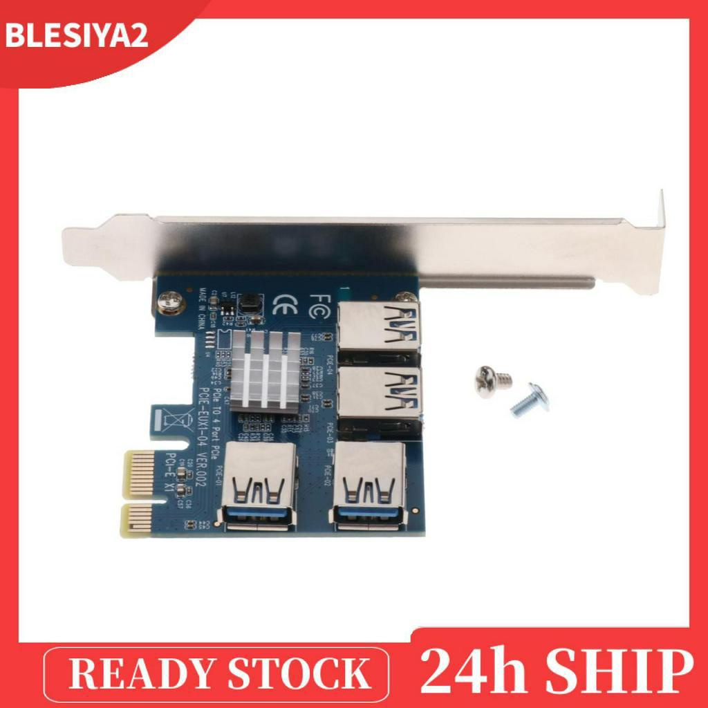 Card Chuyển Đổi PCI-E 1 Sang 4 USB 3.0 PCIE Express 16X Kèm Phụ Kiện