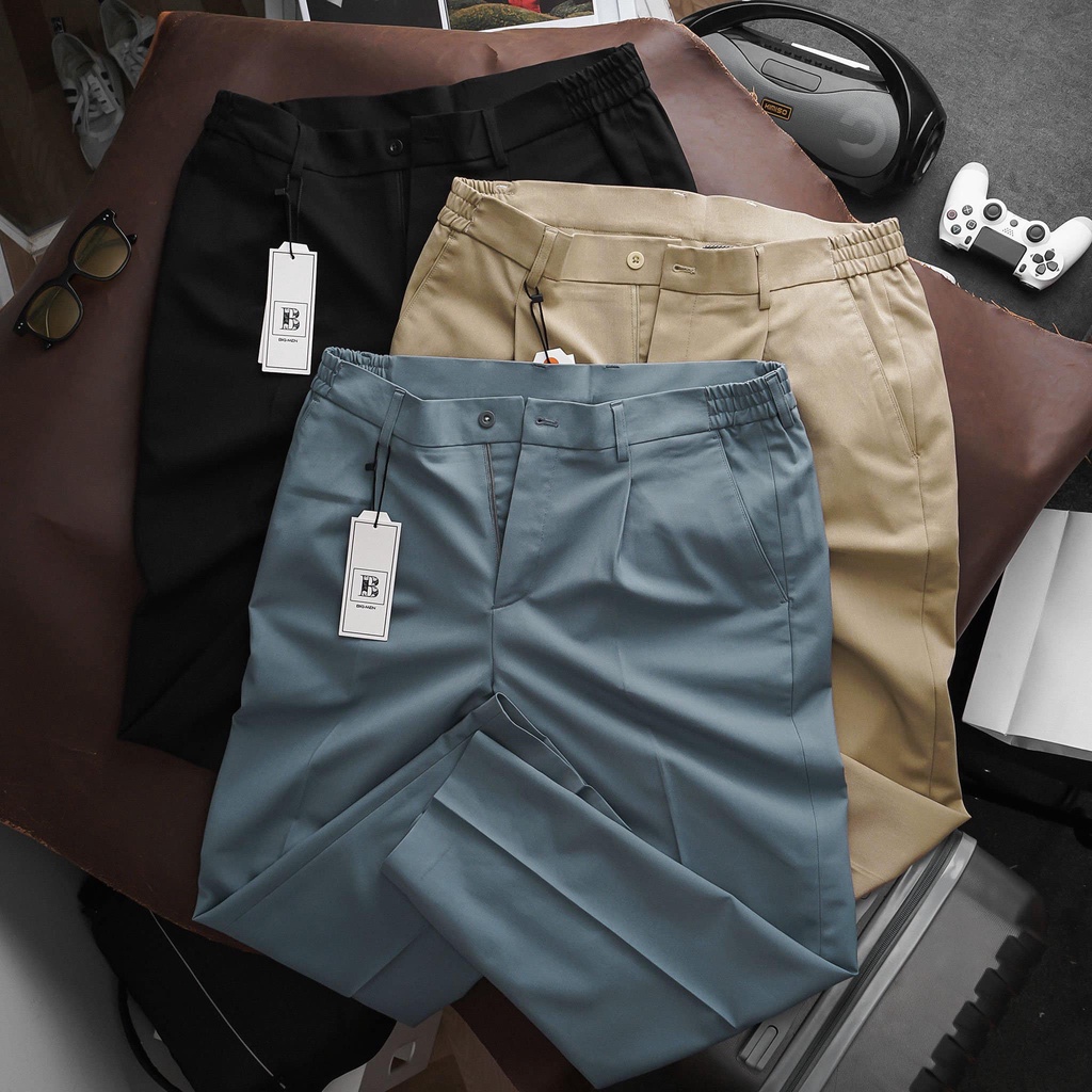 (BIGSIZE)Quần tây nam lưng thun hàn quốc bigsize 80kg - 130kg