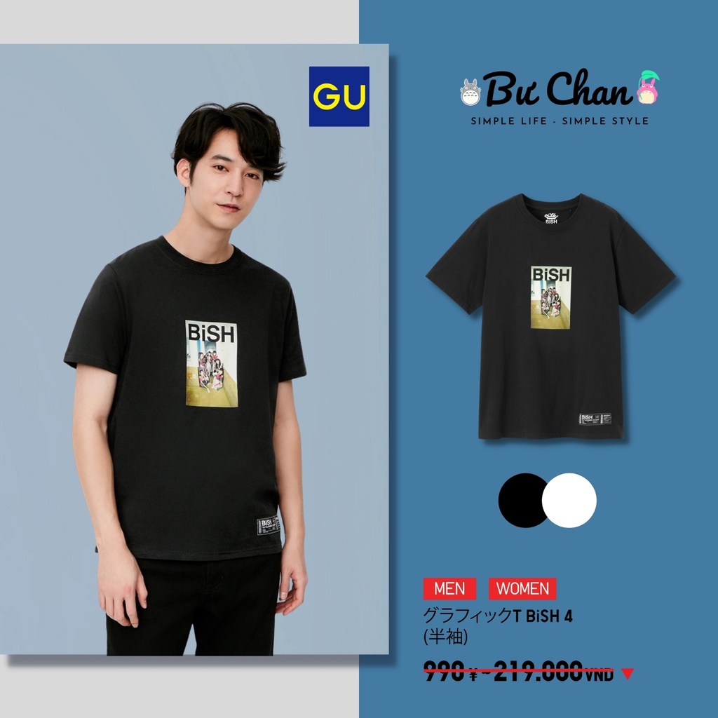 Áo phông GU Nam/Nữ Bish 2 ❤️ (GU Nhật Chính Hãng)