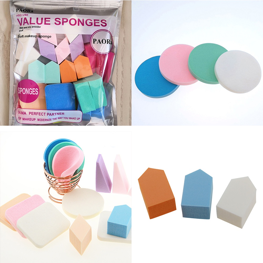[Hàng mới về] Set 10 mút trang điểm hình quả trứng nhỏ gọn bằng latex tự nhiên