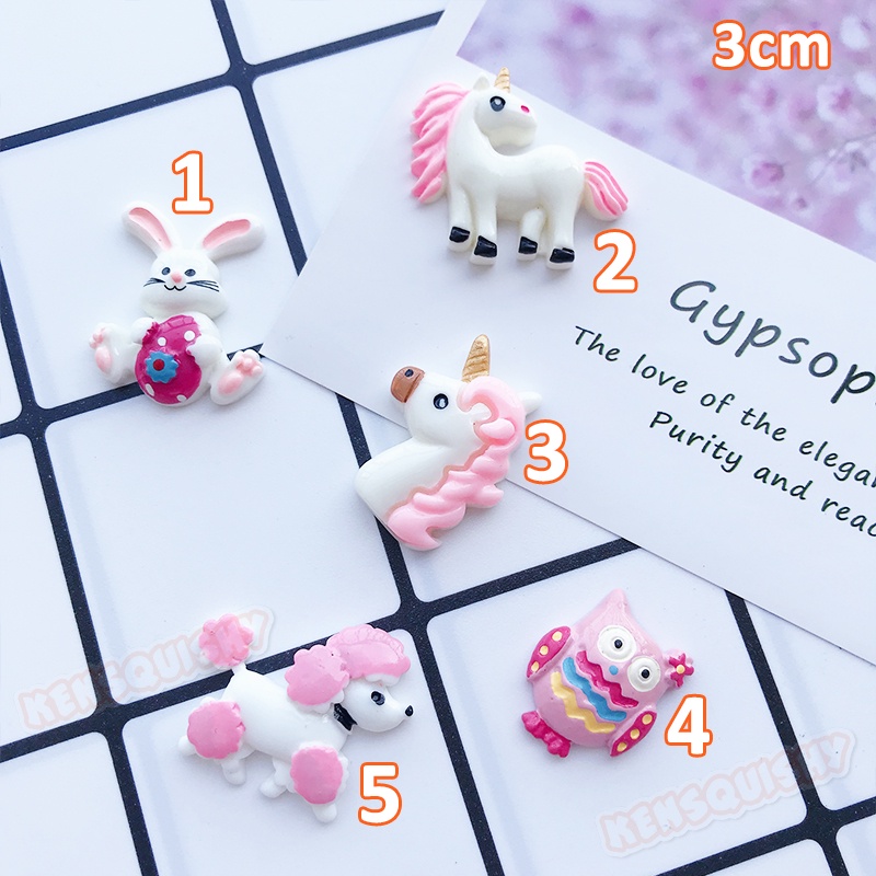 Mô Hình Động Vật Hồng Trang Trí Ốp Điện Thoại / Mô Hình / Gắn Dép Handmade