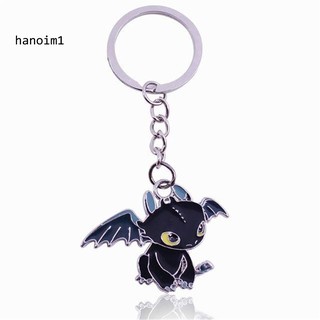 【H1N1】Lovely Toothless Cartoon Dragon Keychain Key Ring Organizer Backpack Bag Decor