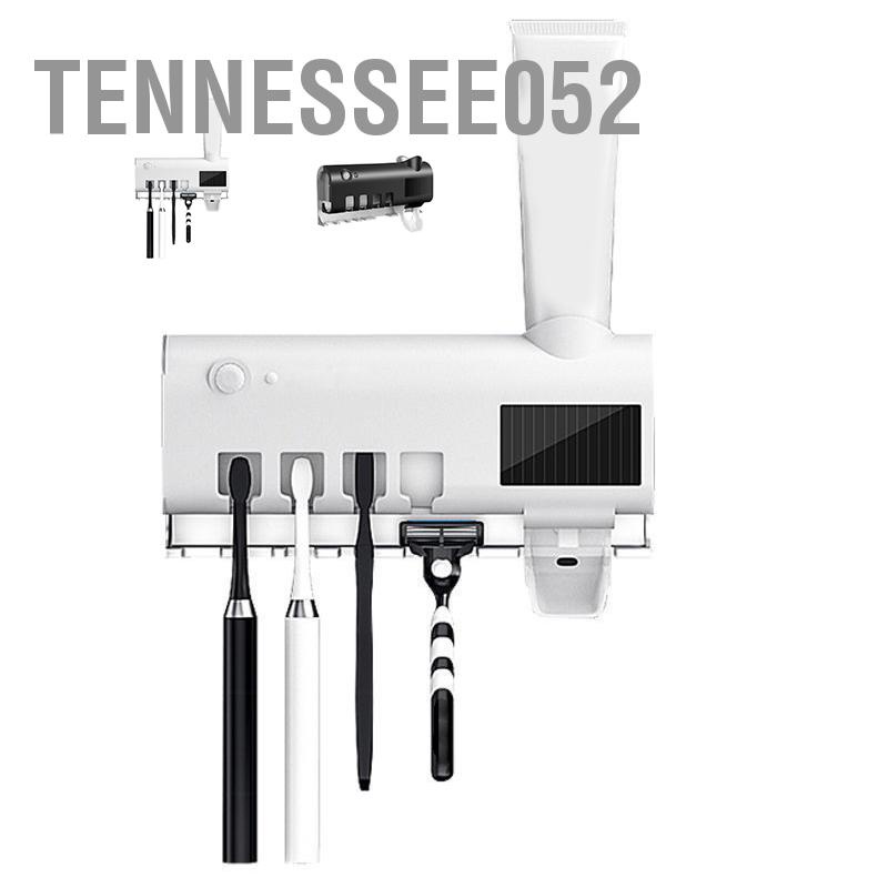 Hàng Sẵn Giá treo bàn chải Kem đánh răng khử khuẩn tia UV Thông minh An toàn cho phòng tắm【Tennessee052】