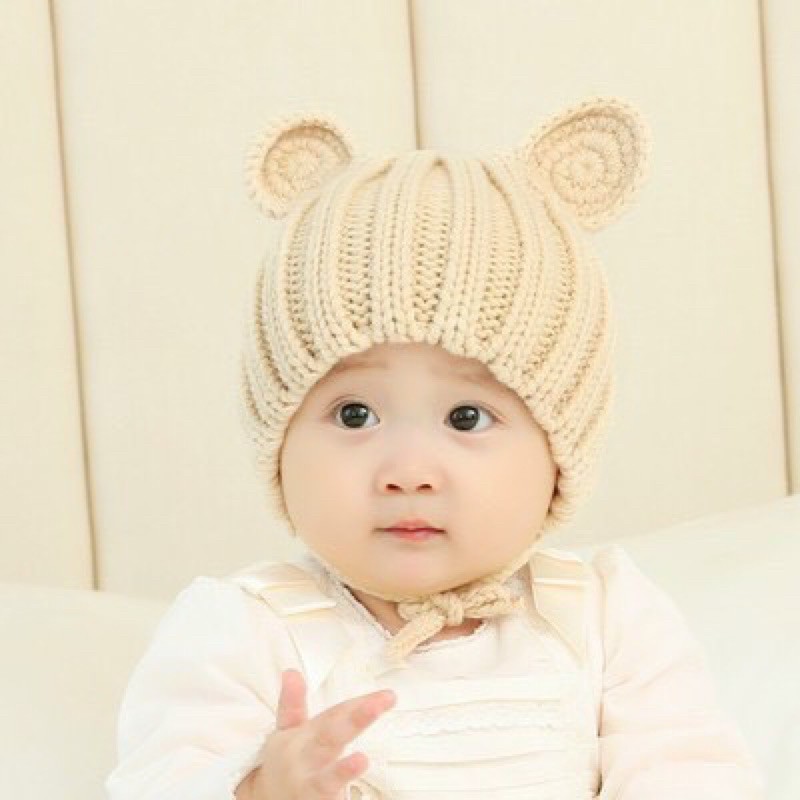 Mũ len gấu cho bé mã 2938